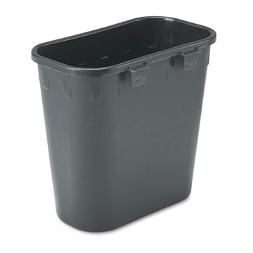 Safco® Paper Pitch Recycling Bin, Rectangular, Polyethylene, 1.75 Gal, Black freeshipping - TVN Wholesale